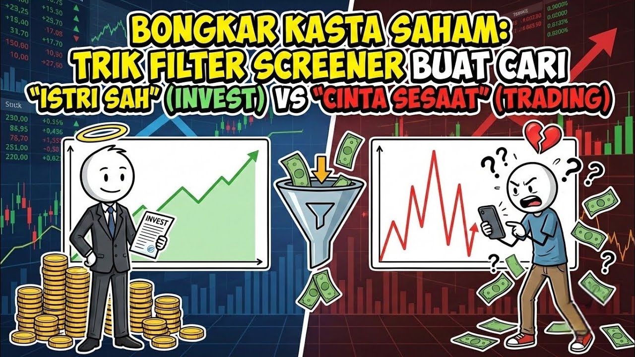 Bongkar Kasta Saham: Trik Filter Screener Buat Cari 'Istri Sah' (Invest) vs 'Cinta Sesaat' (Trading)