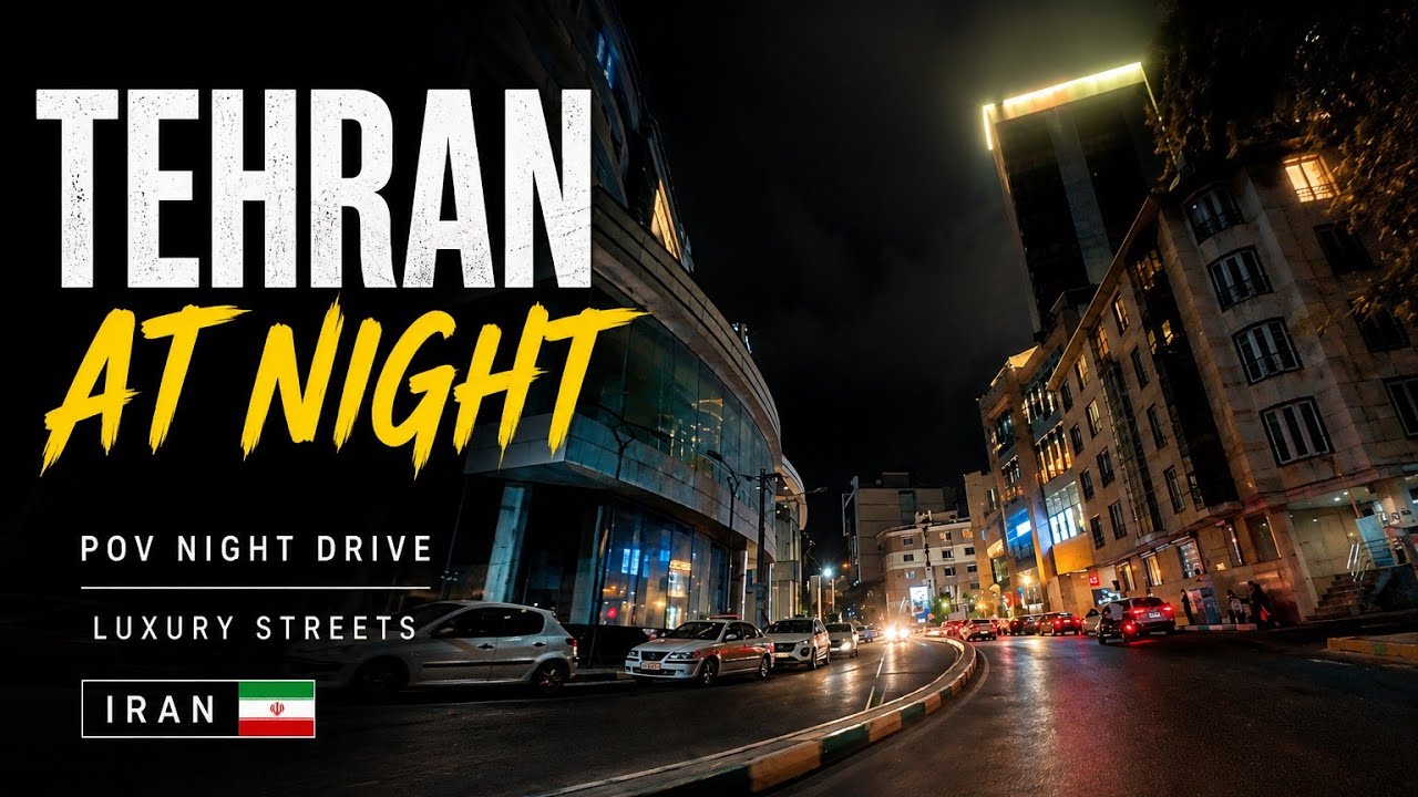 POV Night Drive Through Tehran's Luxury Streets 🇮🇷 | Zafaraniyeh & Velenjak After Dark
