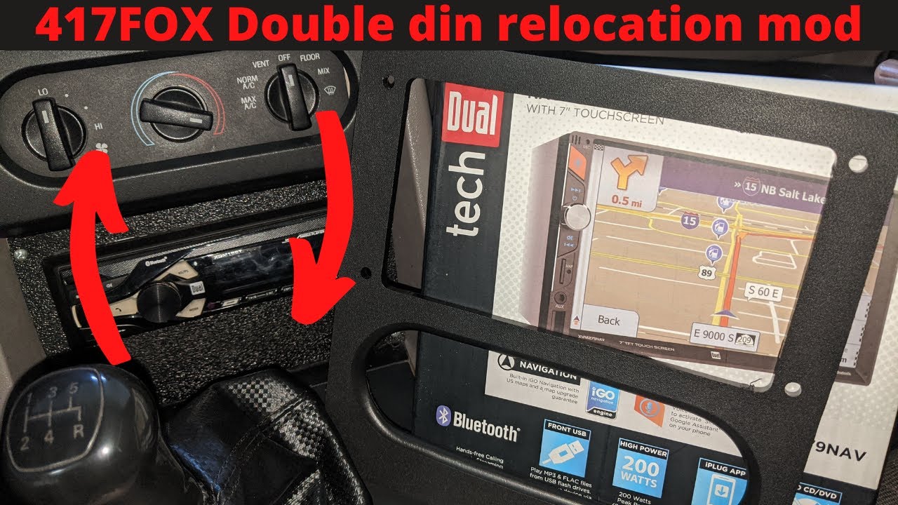 417FOX radio and HVAC control swap kit install