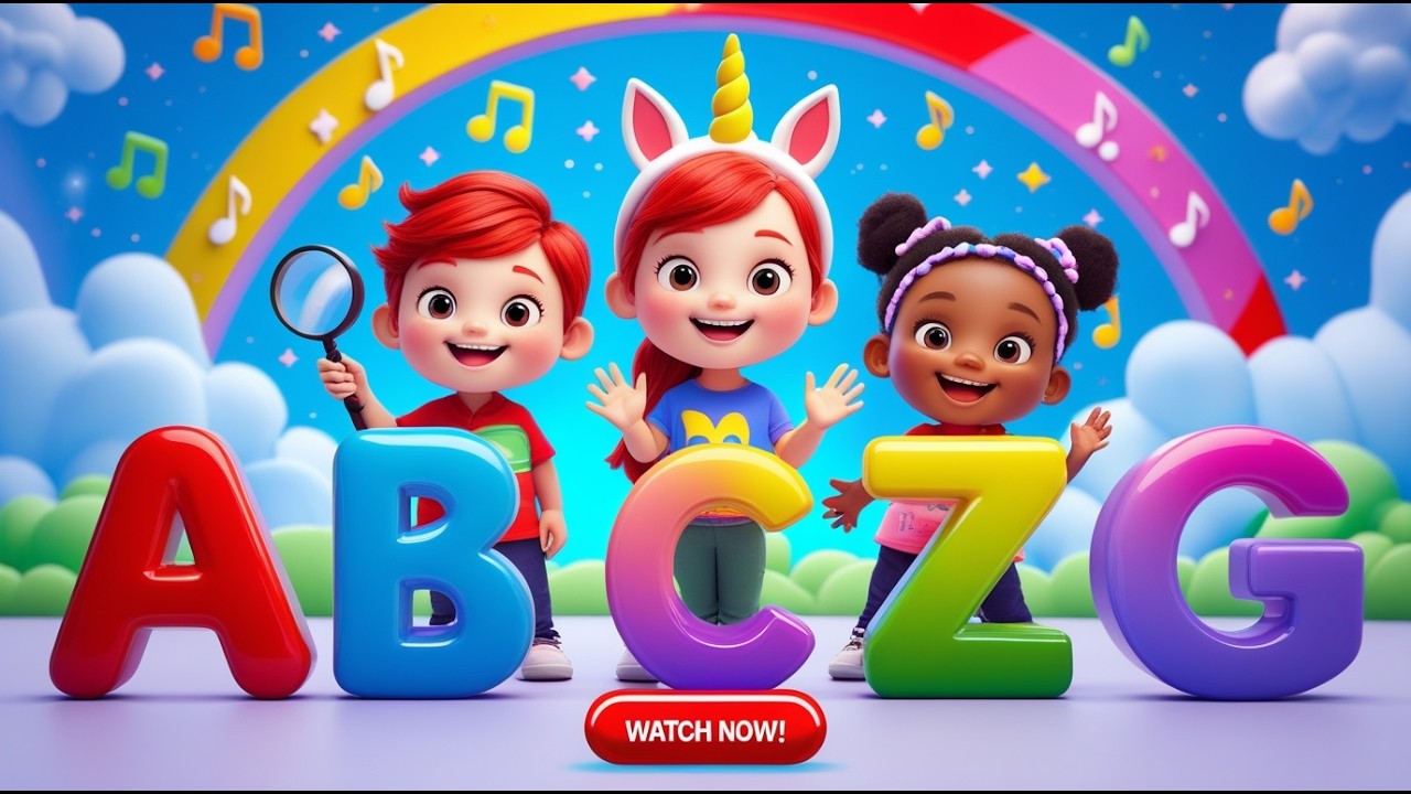 🎭 A for Apple, B for Ball  Learn Alphabets with Cute Characters