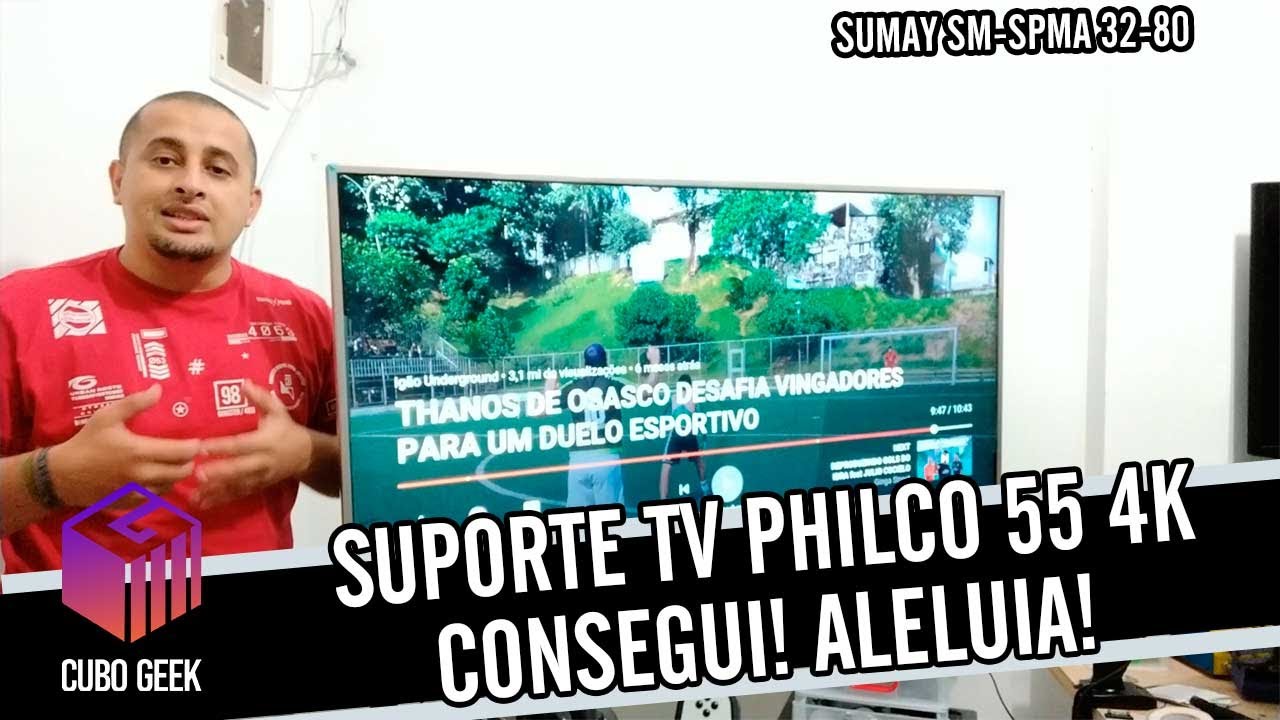CONSEGUI ADAPTAR UM SUPORTE PARA TV PHILCO PTV55F61SNC 4K LED