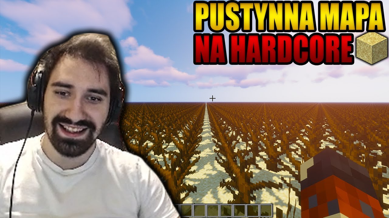 PUSTYNNA MAPA MINECRAFT ALE TO HARDCORE WIĘC BOJE SIĘ WŁASNEGO CIENIA XD