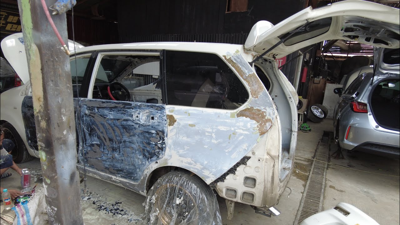 RESTORASI TOYOTA AVANZA,TAHUN MUDA TAPI KONDISI NYA UDAH BEGINI !!
