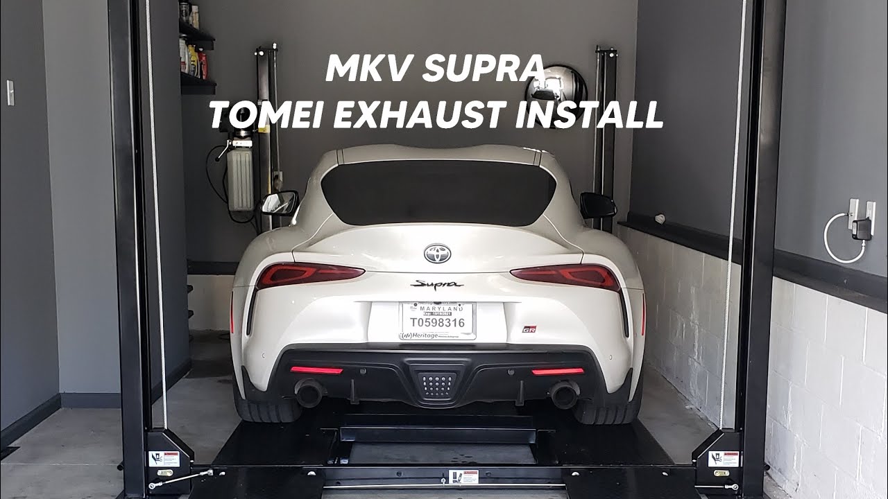MKV Supra TOMEI exhaust install...