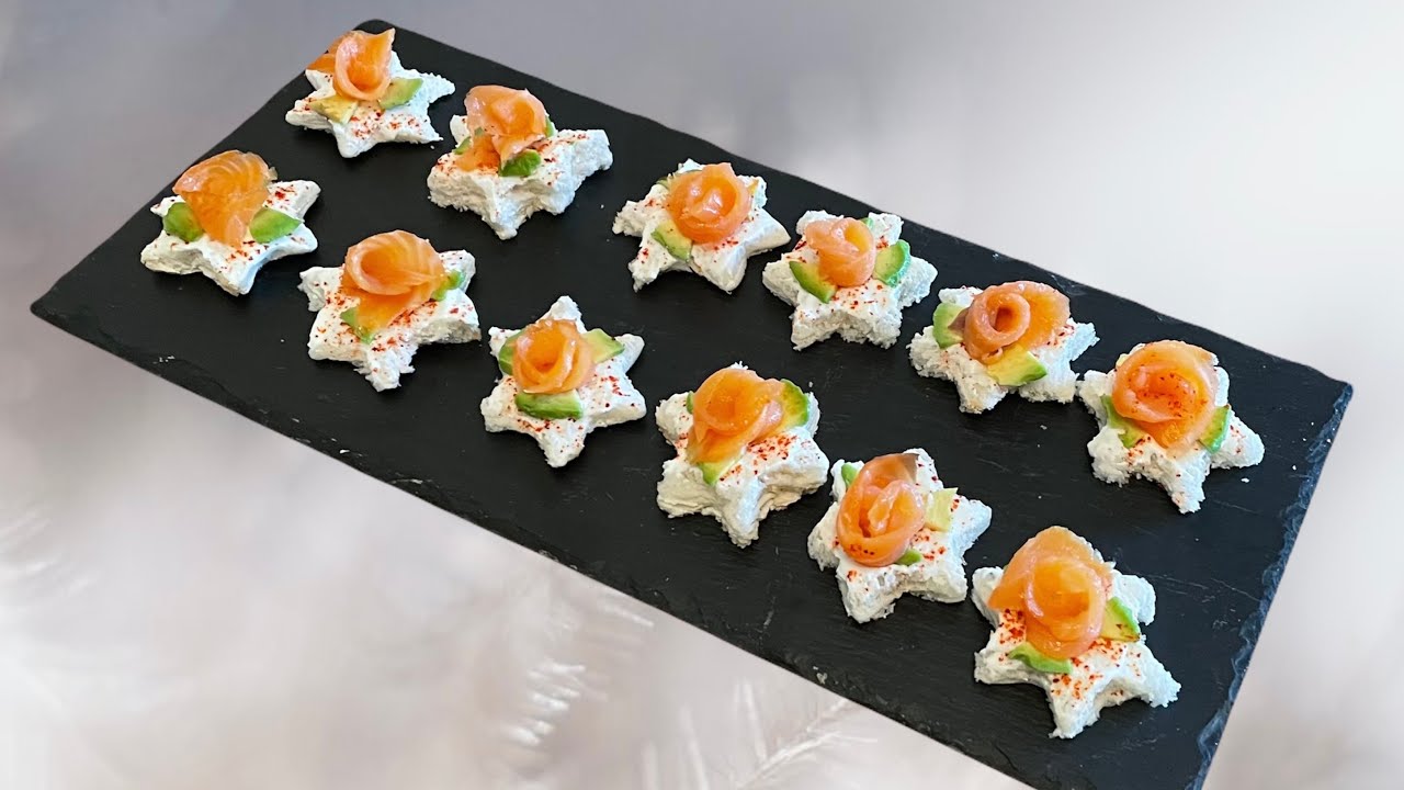 Toasts Etoile au Saumon Fumé #noel
