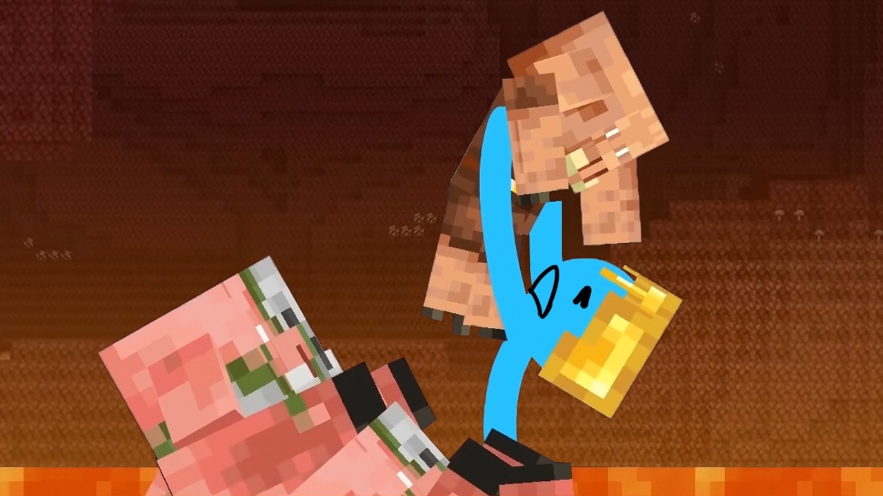 I voiced over The Piglin War - Animation vs. Minecraft Shorts Ep 20