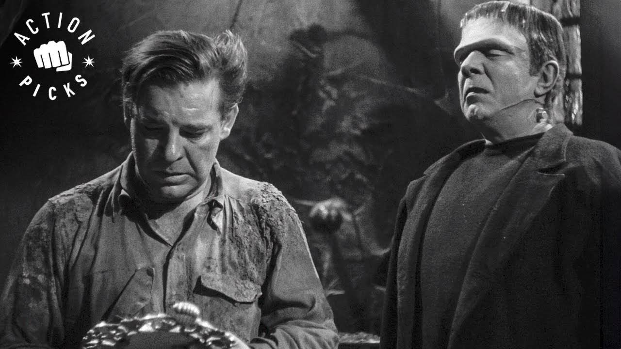 Finding Frankenstein Frozen In Ice (Full Scene) | Frankenstein Meets The Wolf Man