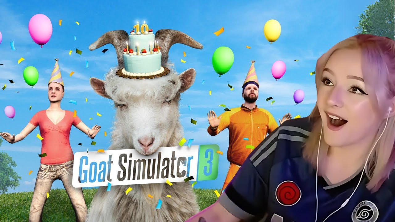 3 GIRLS PLAY GOAT SIMULATOR 3