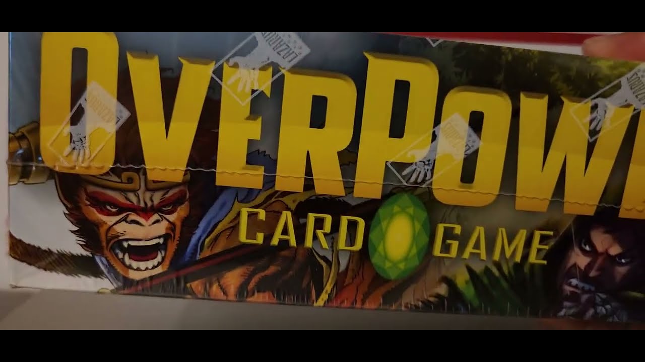 Распаковка новой карточной игры TCG от Overpower.