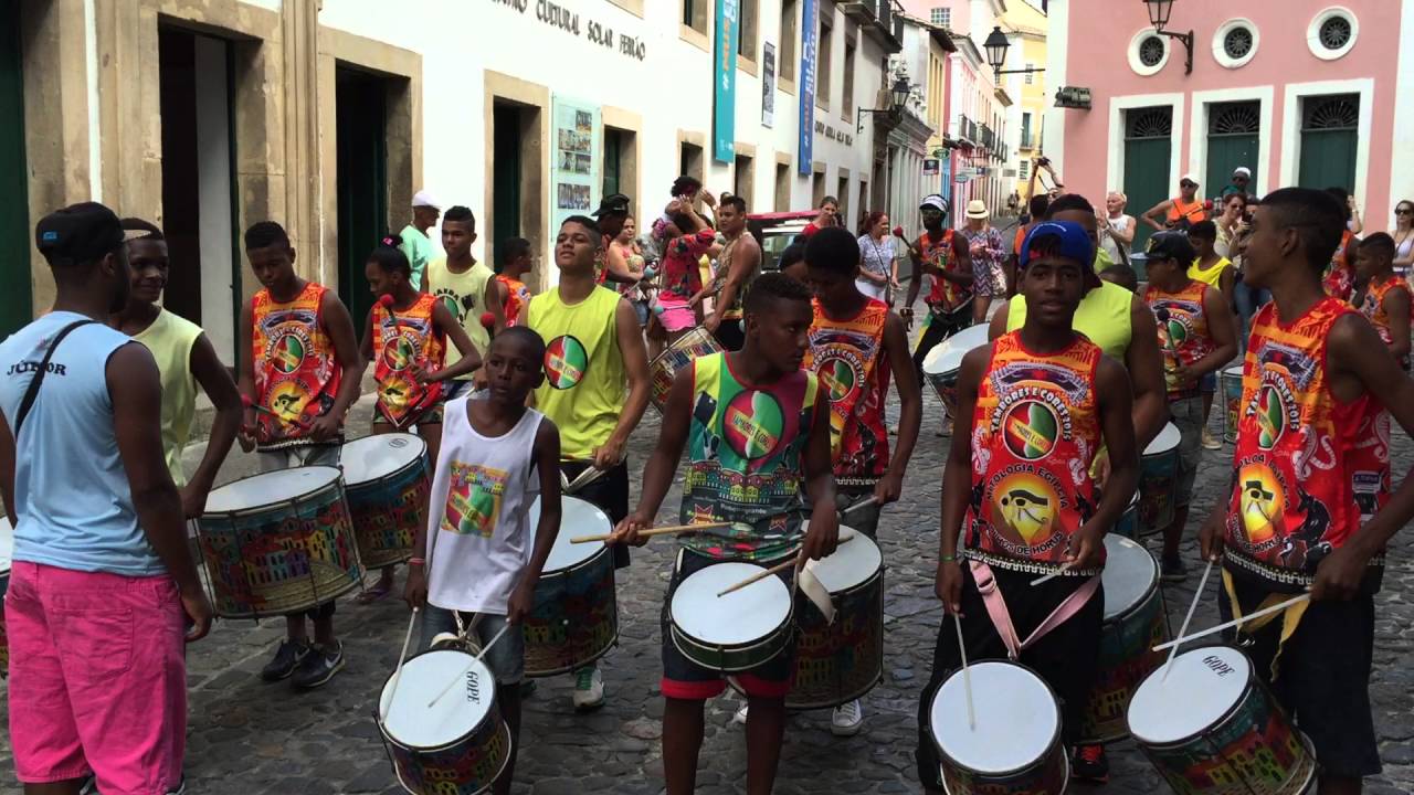 Afro-Brazilian Street Band in Salvador, Brazil