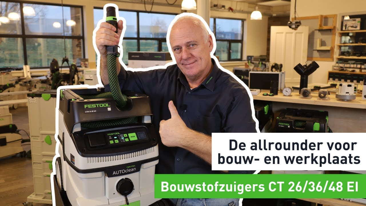 Nieuw! Grote bouwstofzuigers met lekker veel inhoud: CT 26/36/48 | Festool NL
