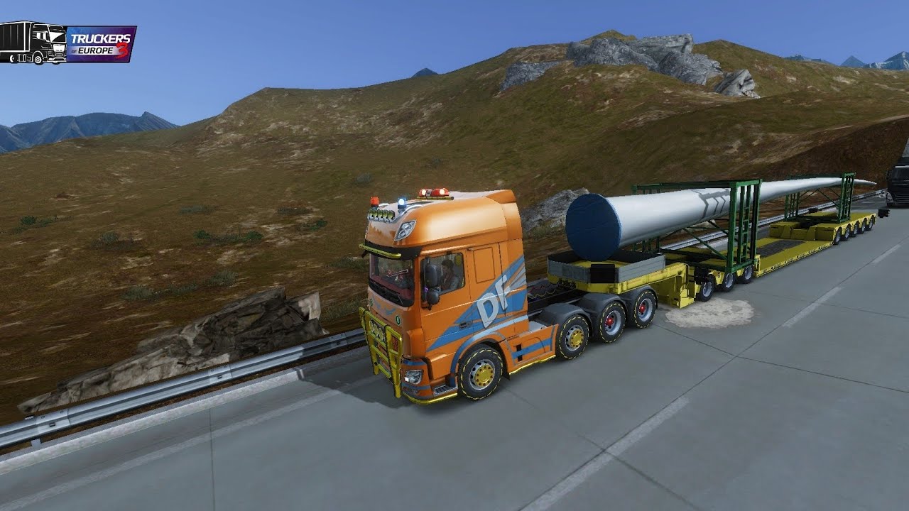 Truckers of Europe 3| Transporting Wind Blade from Tremola to Stuttgard| TOE3 Gameplay