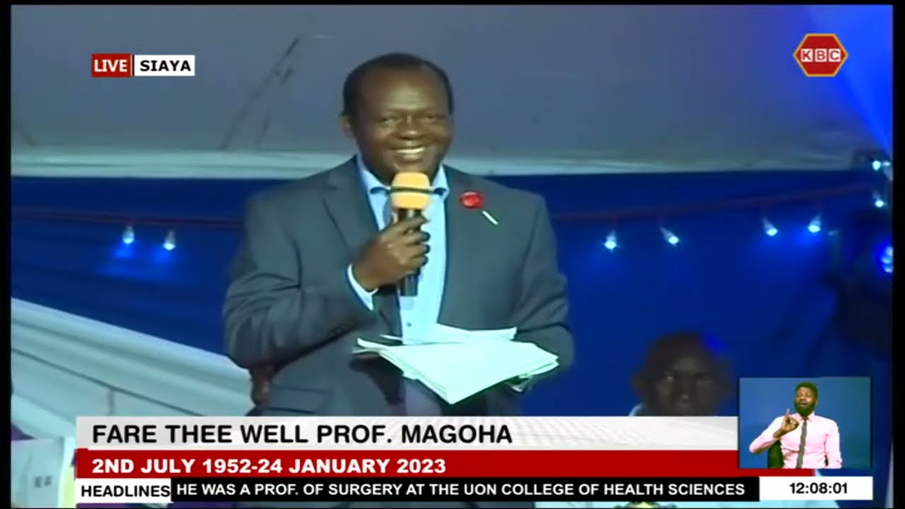 LIVE: Late Prof. George Magoha Funeral - Siaya II 11th  February 2023 II www.kbc.co.ke
