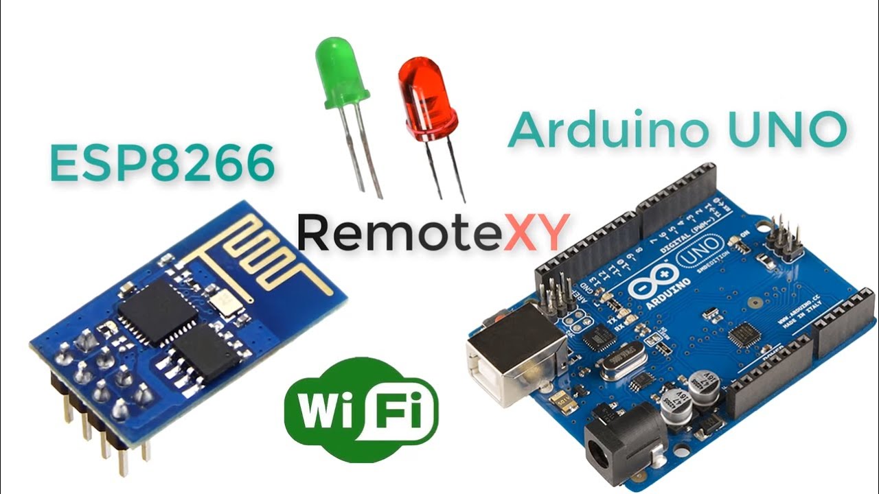 Arduino UNO & ESP8266 and control using smartphone