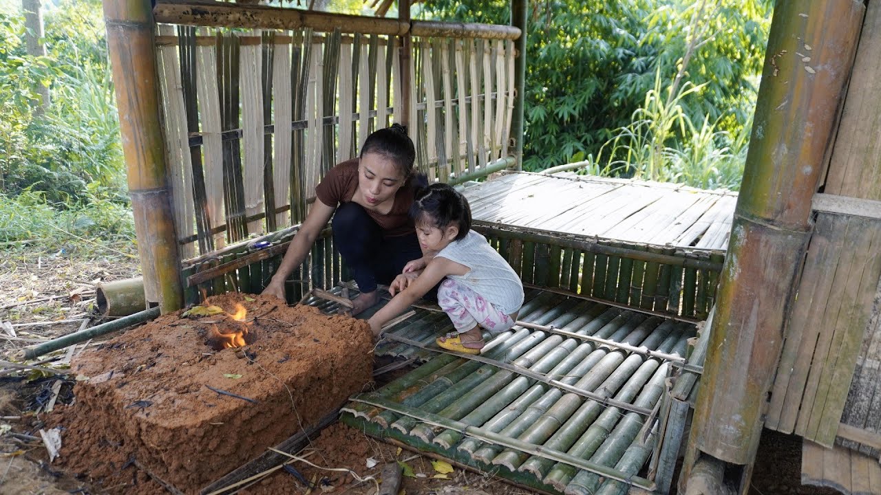 Full Video 5 Months: Single Mother's Journey Building a New Bamboo Stilt House to Escape a Big Storm