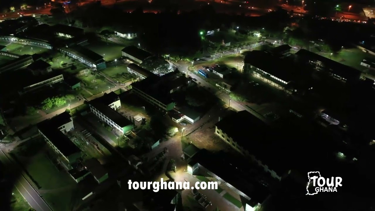 A VERY BEAUTIFUL NIGHT SHOT OF PREMPEH COLLEGE KUMASI