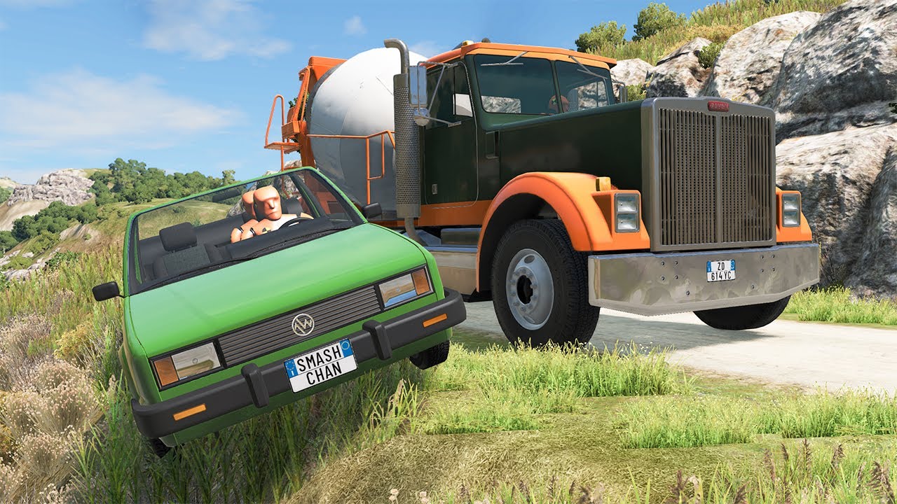 Cliff Drops #112 - BeamNG DRIVE | SmashChan