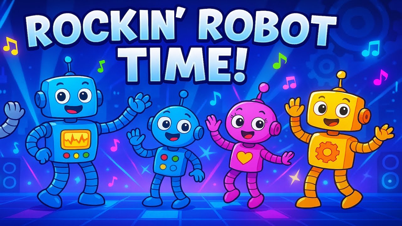Rockin&rsquo; Robot Time 🤖 | Fun Dance Song for Kids | Epic Robot Dance Challenge for Kids
