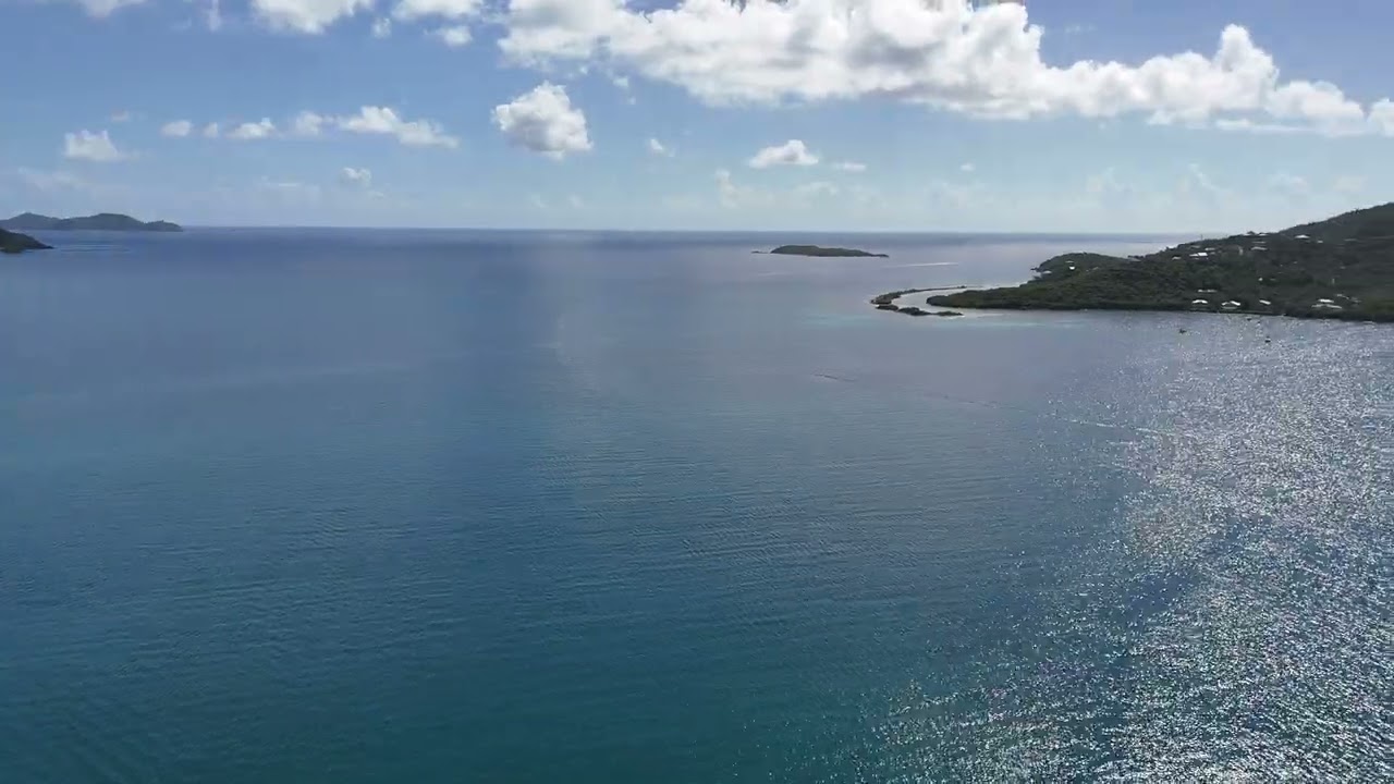 Coral Bay, St  John, USVI Shoreline Aerial