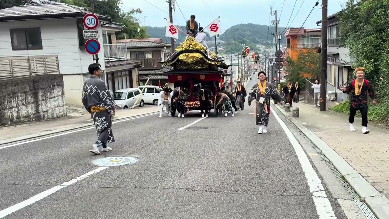 2025.10.4 二本松神社例大祭 二本松提灯祭り 竹田若連太鼓台②