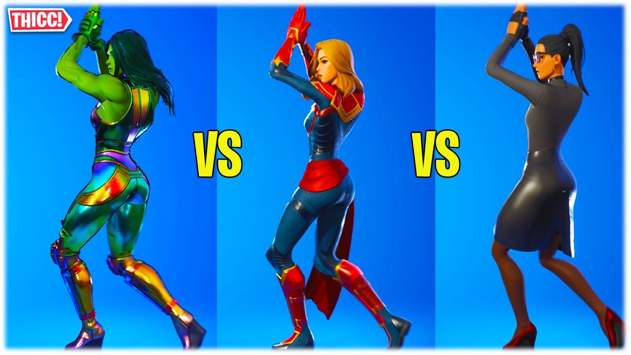 FORTNITE DANCE CONTEST: SHE HULK vs CAPTAIN MARVEL vs JENNIFER WALTERS 😍❤️
