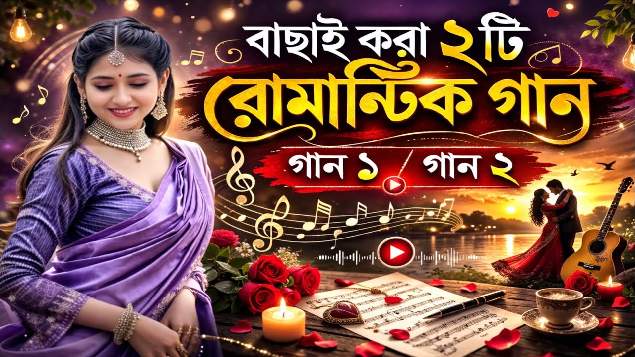 বাছাই করা ২টি রোমান্টিক গান | Romantic song | bangla Romantic song 