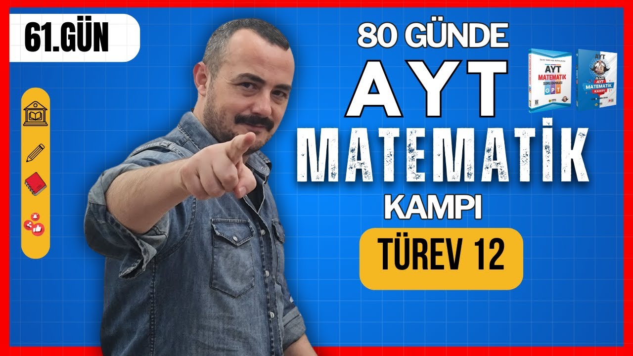 Türev 12 | Mutlak Değer Türevi| 80 Günde AYT Matematik Kampı | 61. Gün