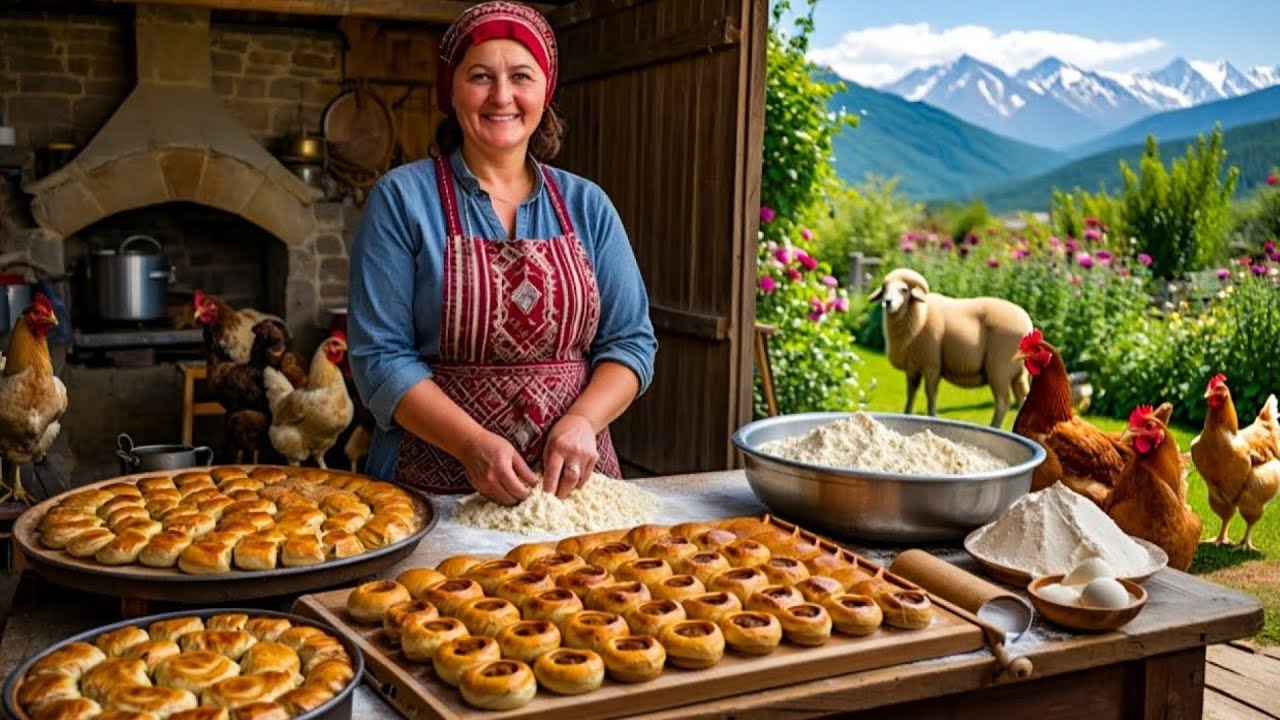 Grandma's Cooking Secrets: Making a Huge Traditional Azerbaijani Breakfast Appetizer!