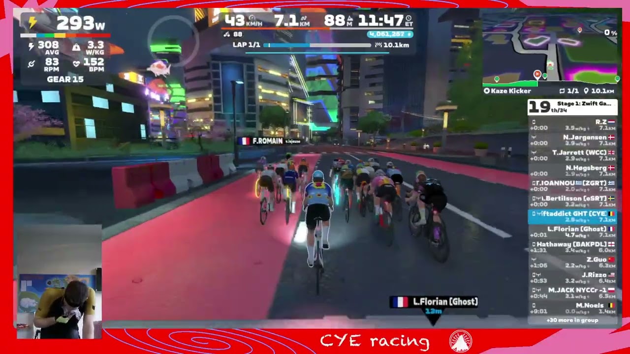 Zwift Games 2026 Stage 1 - Kaze Kicker (Makuri Islands)