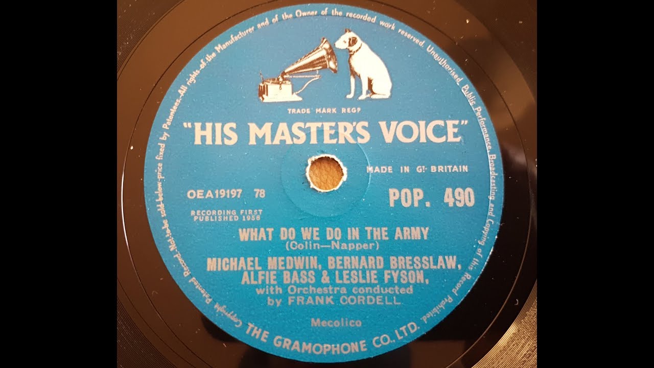 Michael Medwin, Bernard Bresslaw, Alfie Bass & Lesley Fyson 'What Do We Do In The Army'