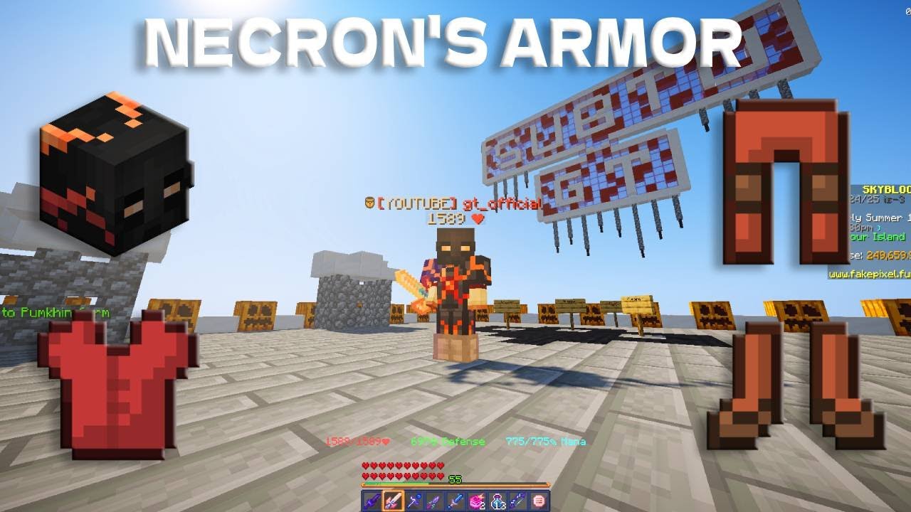 is Necron's Armour the best in fakepixel | best money making method in fakepixel