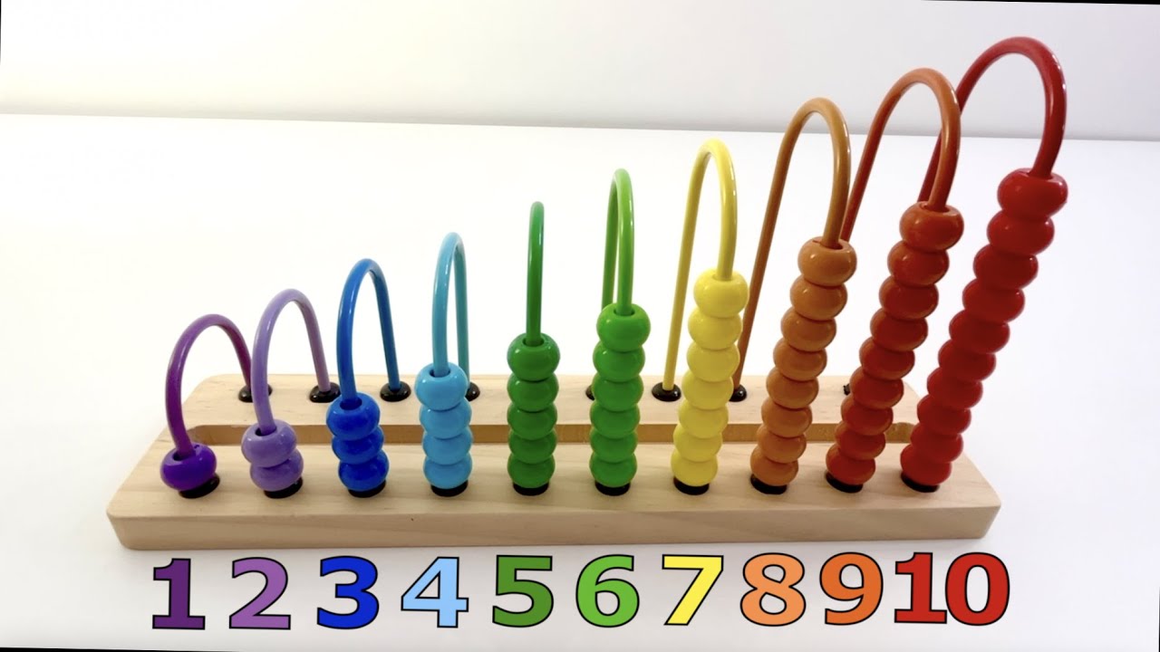 Lets Count to 10 with this Colorful Abacus | Learn 1-10 | Best Learning Educational Videos for Kids