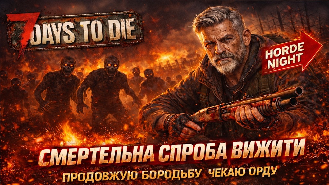 🧟‍♀️ ЗНОВУ ОДИН ЧЕКАЮ НА ОРДУ  - 7 DAYS TO DIE 2.6 №1