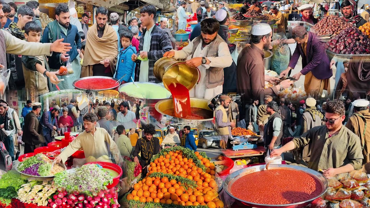 FAMOUS STREET FOOD OF RAMAZAN IN AFGHANISTAN | IFTAR FOOD | CHANNA LOBYA | FISH | CHAKNI CHAAT