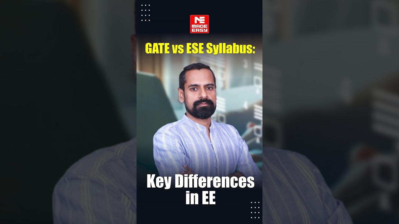 What&rsquo;s Different in Electrical Engineering | GATE vs ESE Syllabus | Rohit Tripathi Sir | MADE EASY