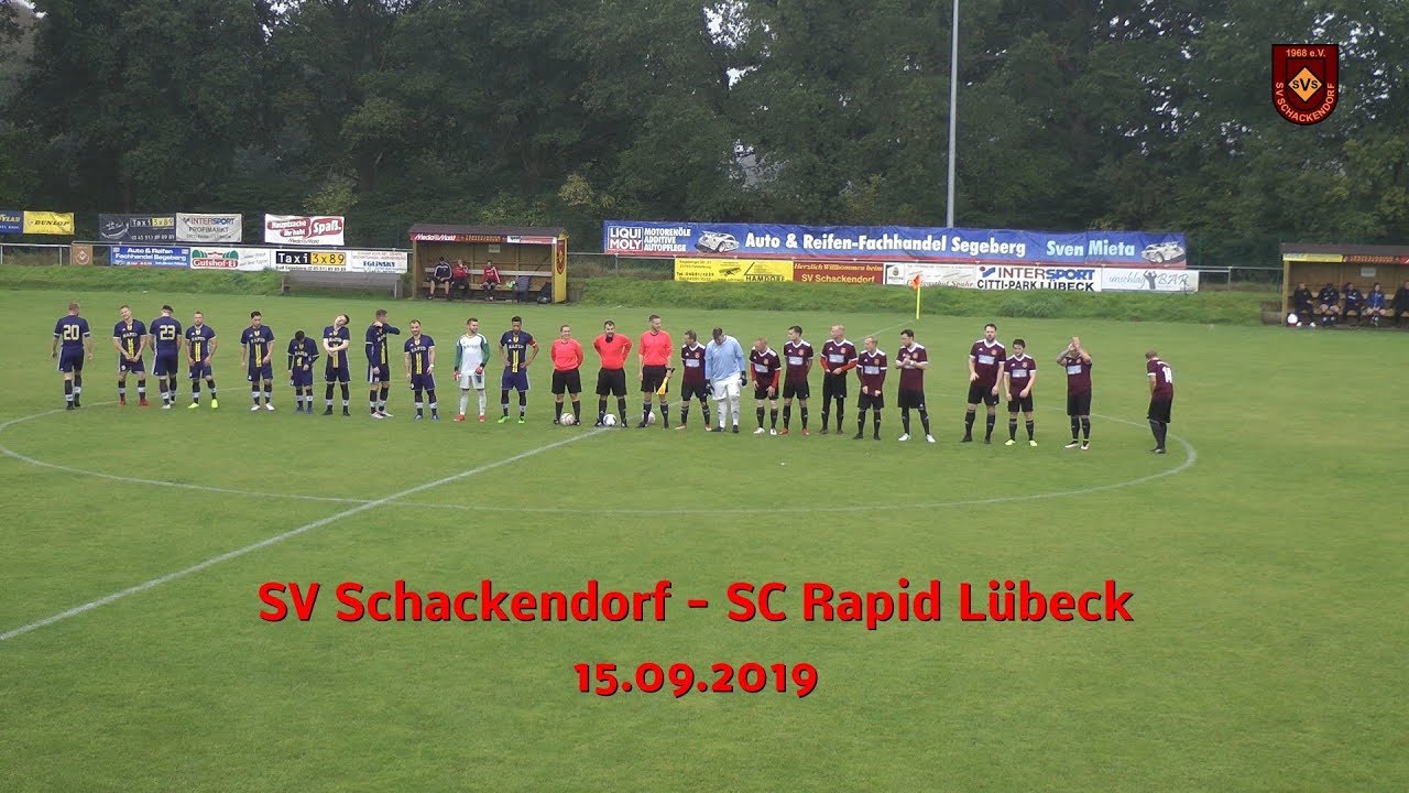 15.09.2019 SV Schackendorf gegen SC Rapid Lübeck