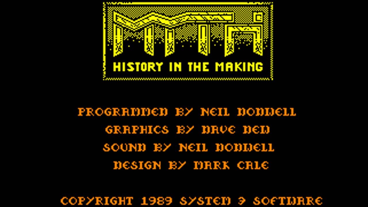 [Amstrad CPC] Myth - History In The Making - Longplay
