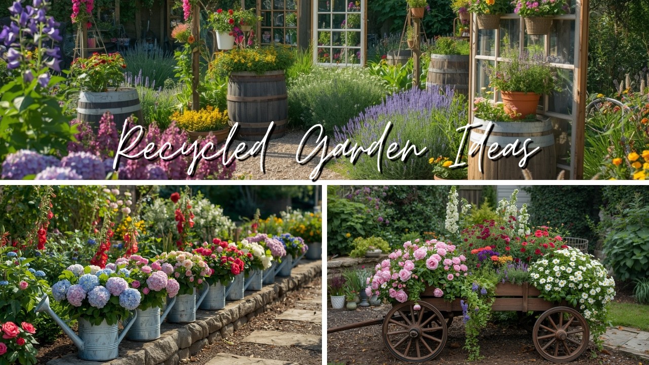 Budget Friendly Garden Decor Ideas from Recycled Materials