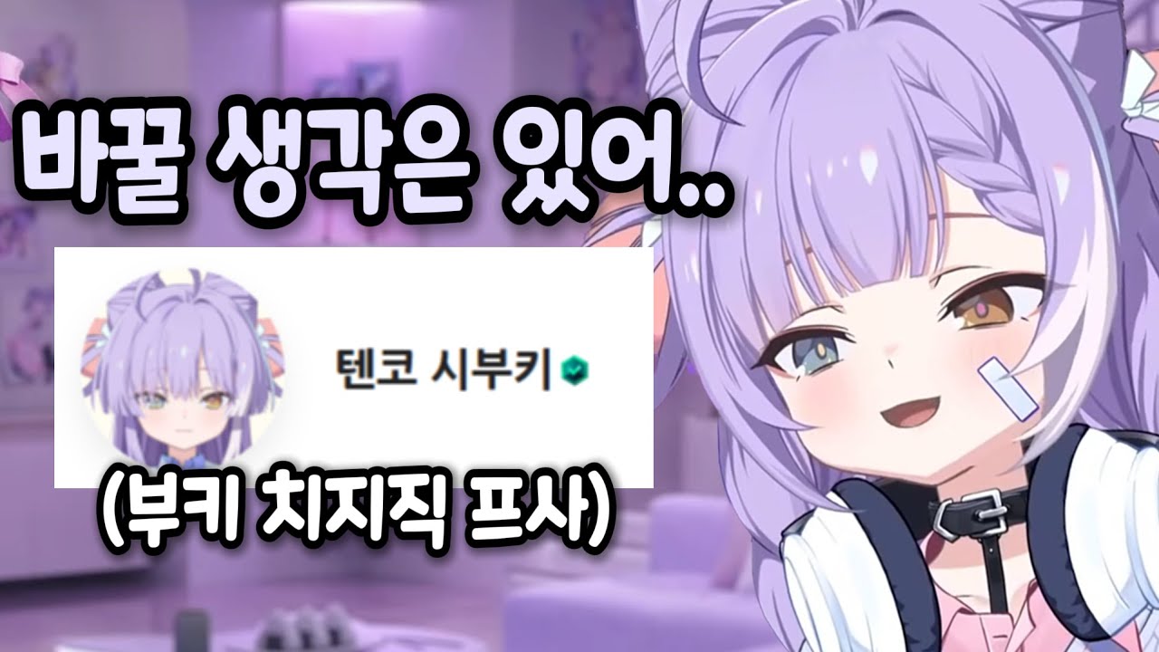 부키 치지직프사가 증명사진인 이유