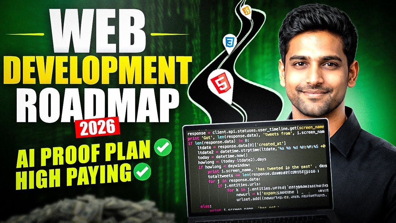 FASTEST Web Developer Roadmap 2026 – AI Is Changing Everything (Must Watch)