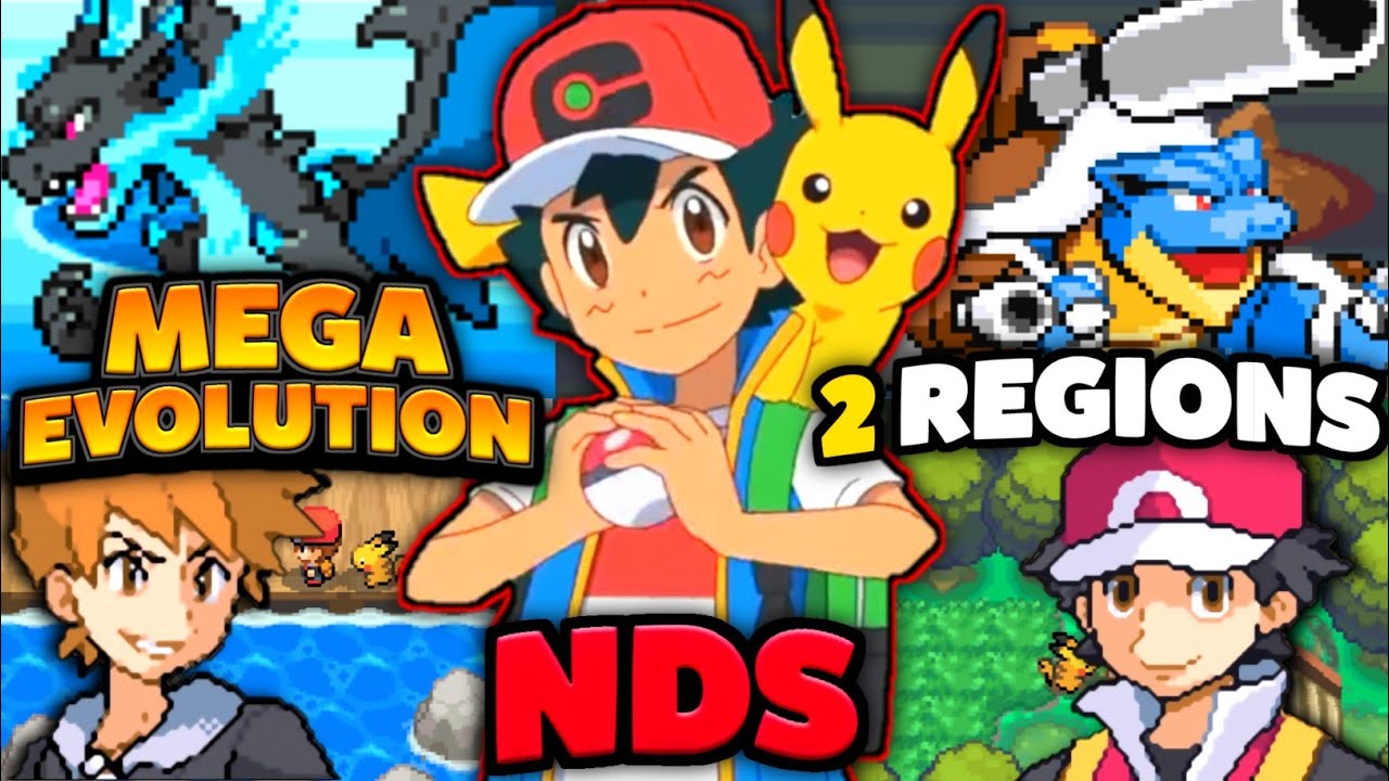 Pokemon NDS Rom Hack 2024 With Mega Evolution, Open World, 2 Regions, Gen 1-4 & Much More!