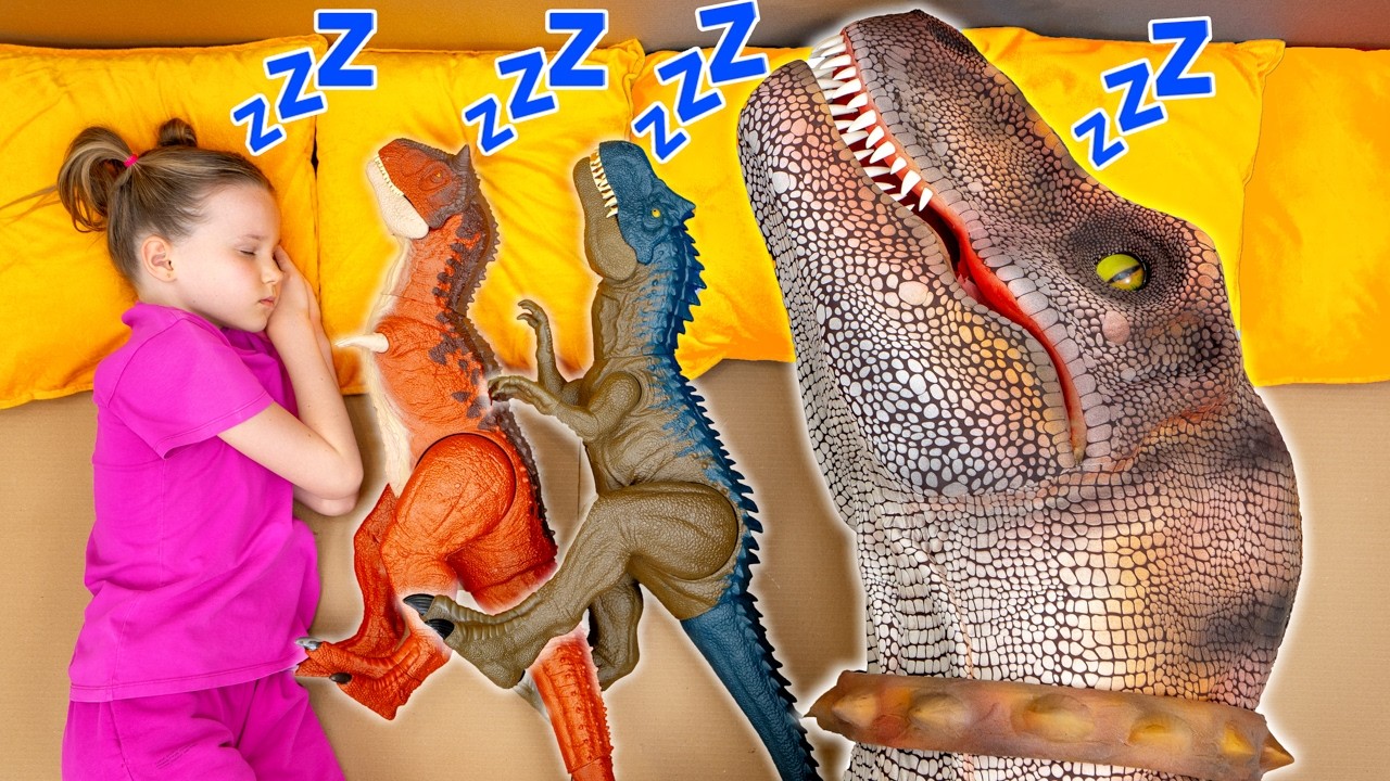 Rotina da Manhã com Meus Dinossauros! 🦖🏠 Stephi Cuida dos Bebês!