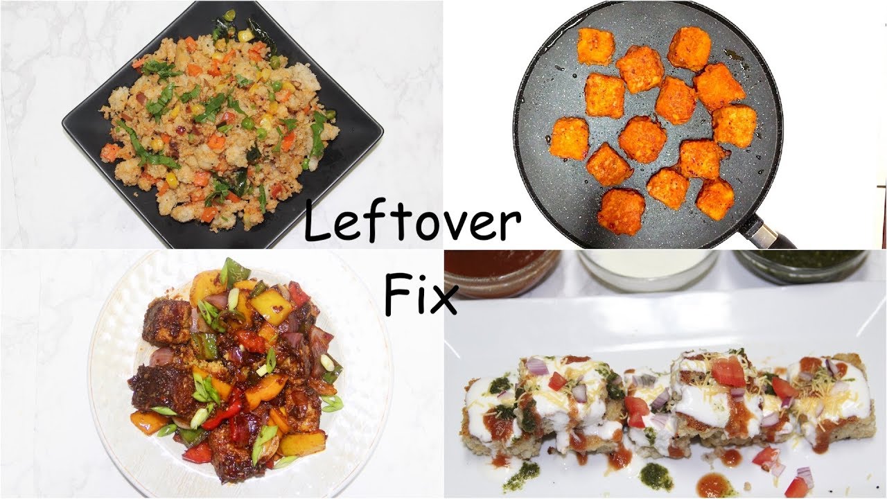 Leftover Indian Food Fix Khaman Dhokla Handvo Idli Video Recipes | Bhavna's Kitchen