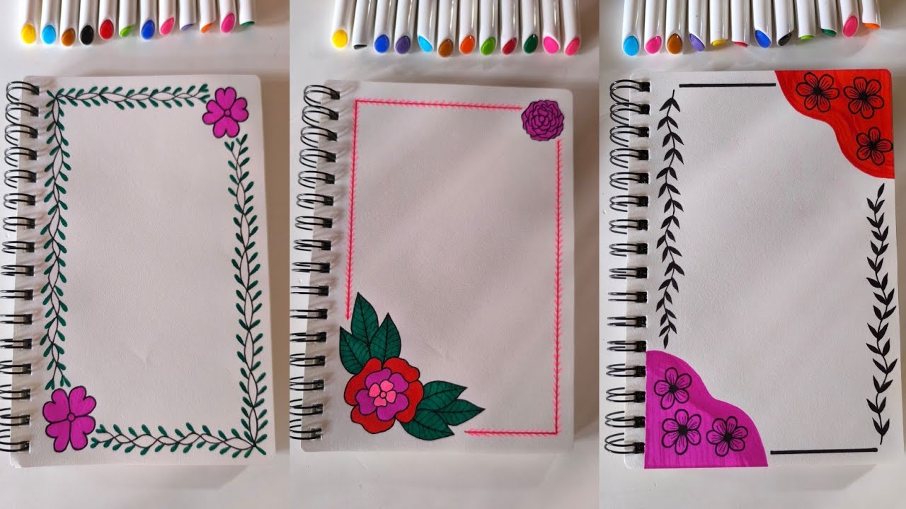 10 Easy Front/Cover Page Design Ideas || Art techniques