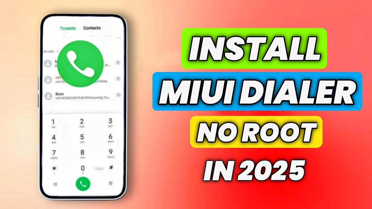 How To Install MiUi Dialer ? How To Replace Google Dialer To MiUi Dialer Without Root | MiUi Dialer