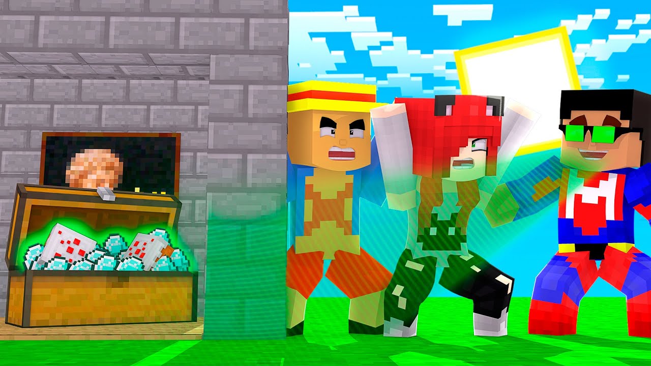 TROLLEO A MIS AMIGOS CON LAS GAFAS DE RAYOS-X EN MINECRAFT 😂👓