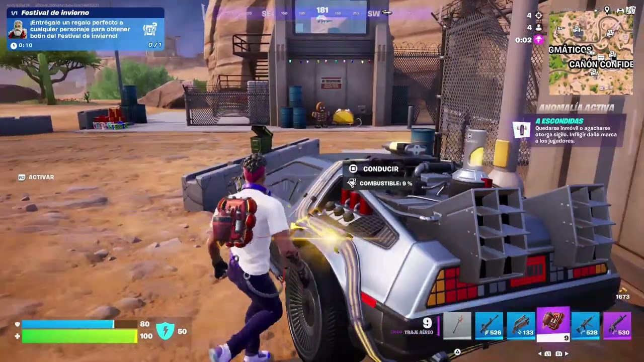 Jugar Fortnite Pacific Break en PC AMD Ryzen 7 7735hs con 24GB de Ram y AMD Radeon 680M