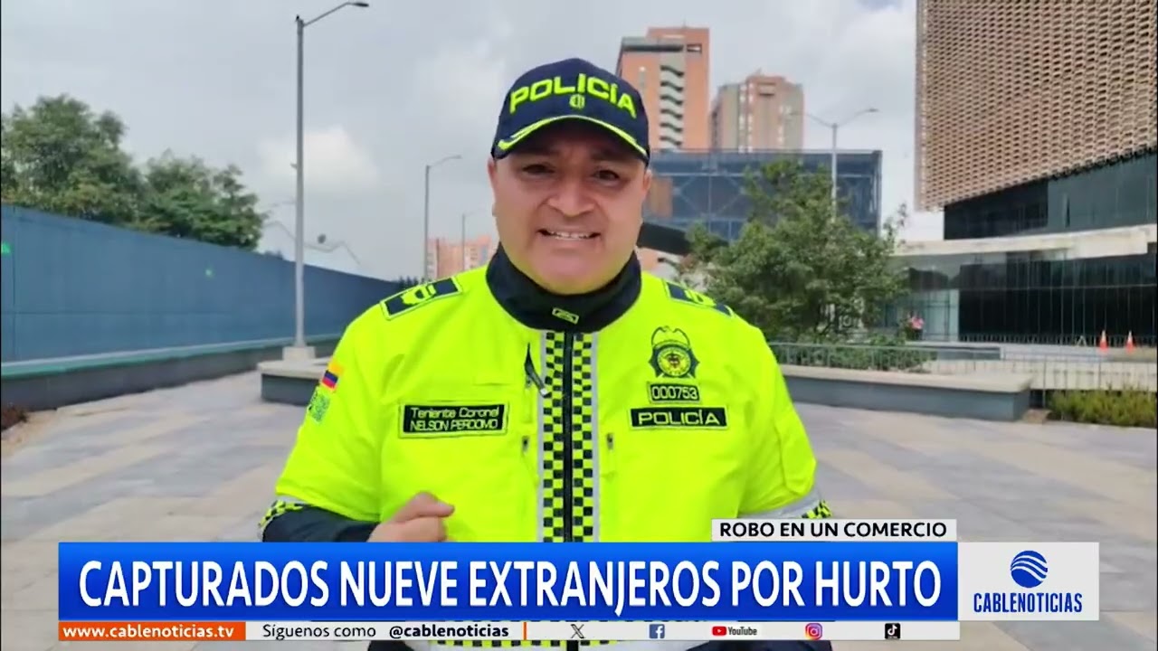 Así fue la captura de nueve extranjeros tras un hurto en un supermercado en Bogotá