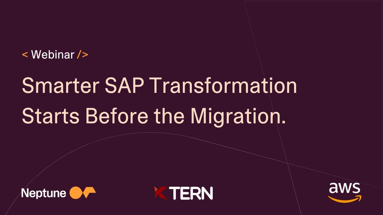 Smarter SAP Transformation Starts Before the Migration