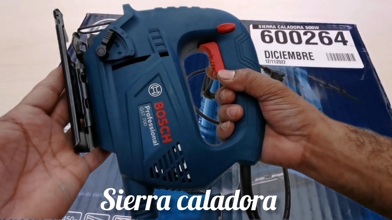 Sierra caladora Bosch modelo GST 700 ¿qué tal funciona?